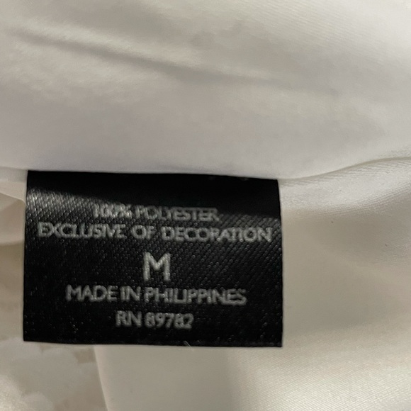 Josie Natori NWT gorgeous Lined M White Lace Dress Neiman Marcus purchase. - Picture 3 of 10